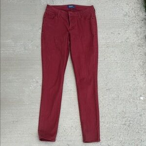 Old Navy Women's Burgundy Skinny Cotton/ Spandex Pants